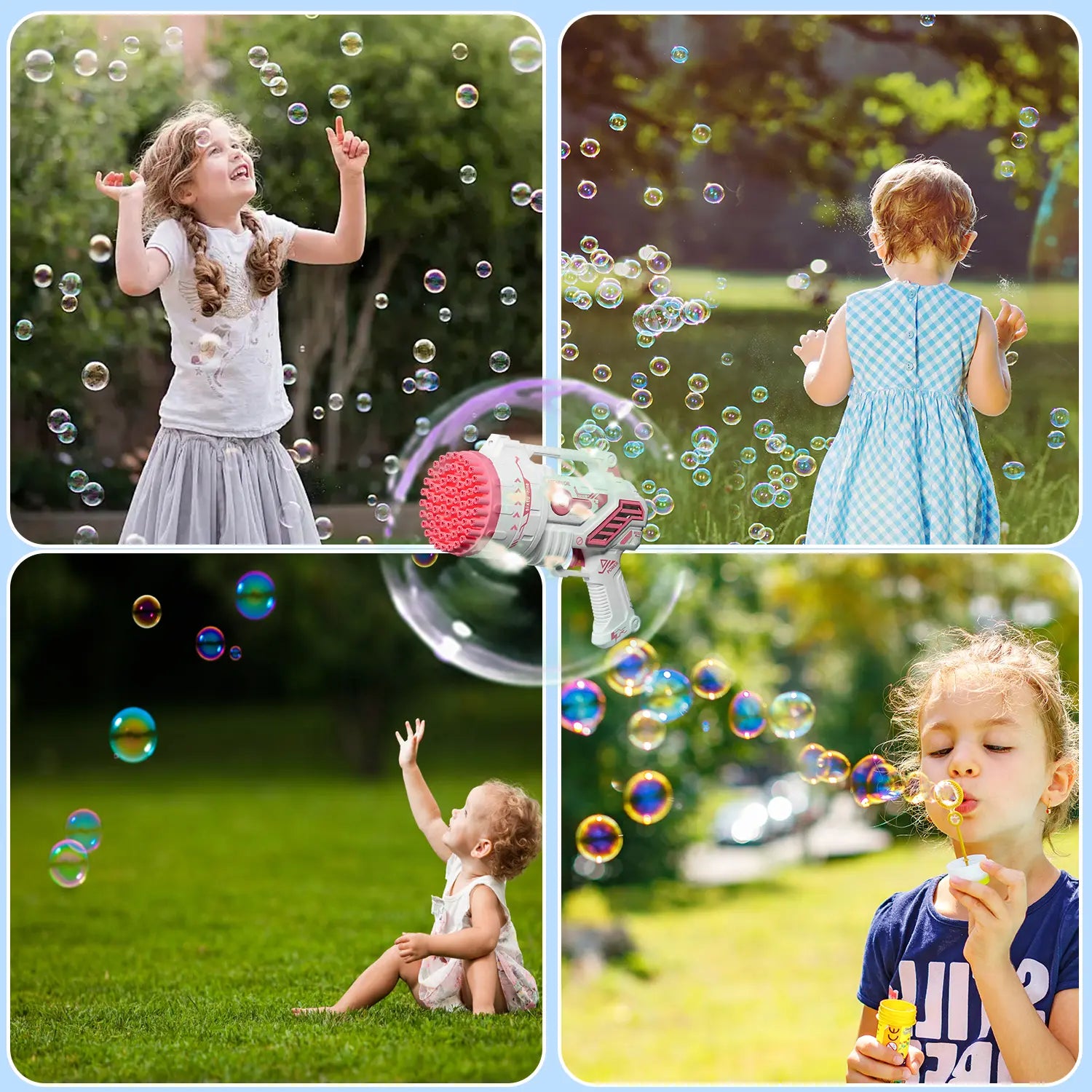 Bubble Machine Kids Toys, Bubble Machine with Colorful Lights and Thousands Bubbles, Outdoor Toy Birthday Party Favors Gifts for Boys Girls Age 4-12 Years Old,Outdoor Toys, New Year Gifts, Birthday Gifts.