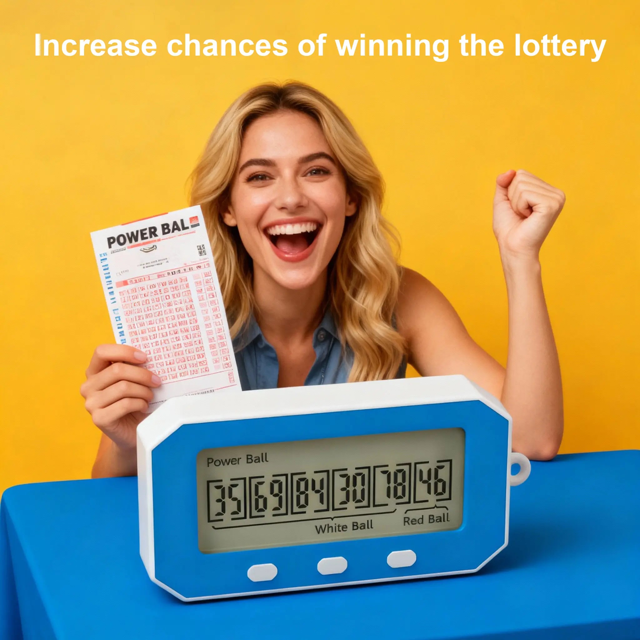 Nokade Intelligent AI Lottery Number Selector with Alarm Clock