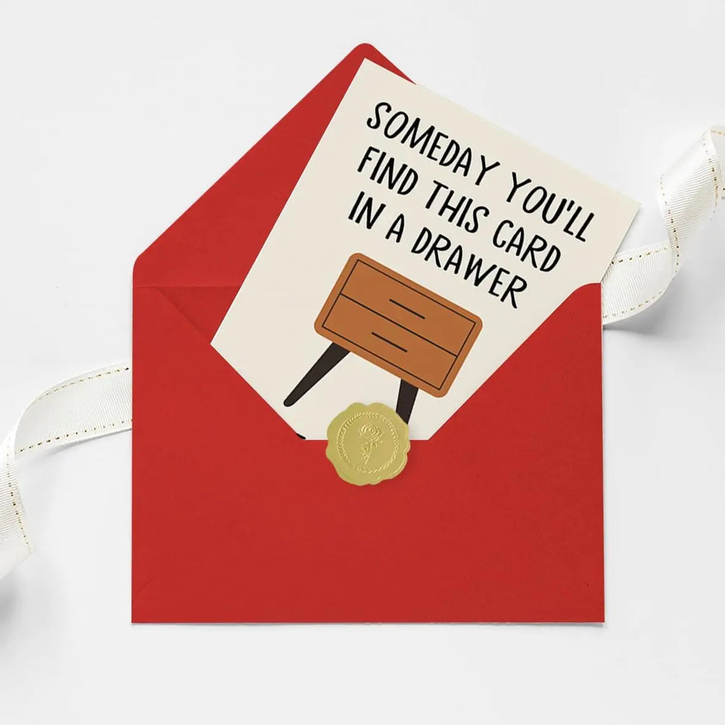 Funny Anniversary Card - Hilarious "Whiskey Drawer" Greeting Card