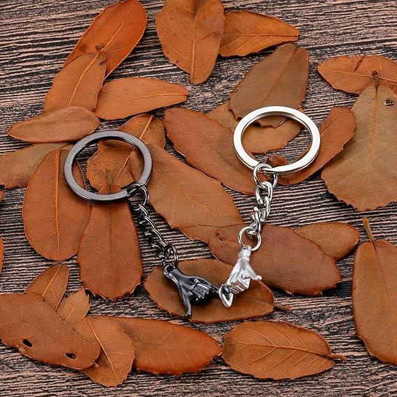 2pcs Pinky Promise Gift Matching Couple Gifts Valentines Day Gifts for Him Her Boyfriend Girlfriend Best Friend Matching Keychains for Couples Wife Husband Birthday Gifts