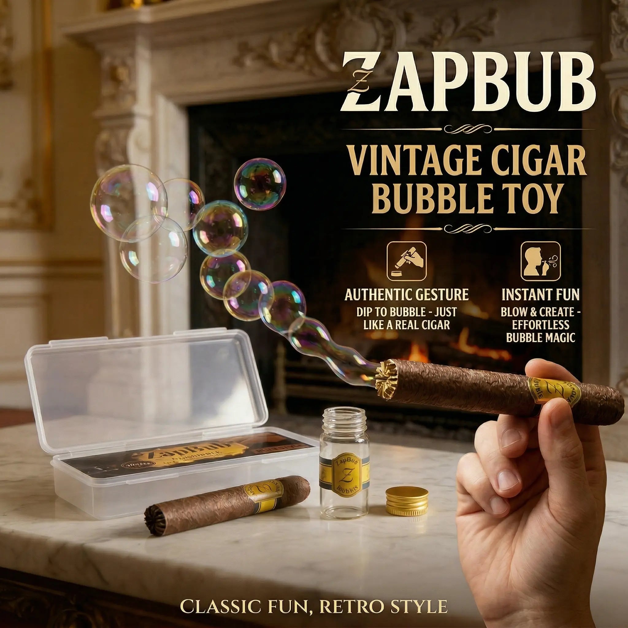 Cigar Shape Bubble Maker - Fun Prank Gift for Adults