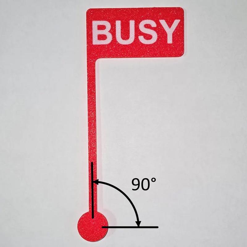 Monitor Busy Flag Signs (3-Pack) with 3M Adhesive – Busy / On a Call / In a Meeting | Funny Office Desk Accessory for Work From Home