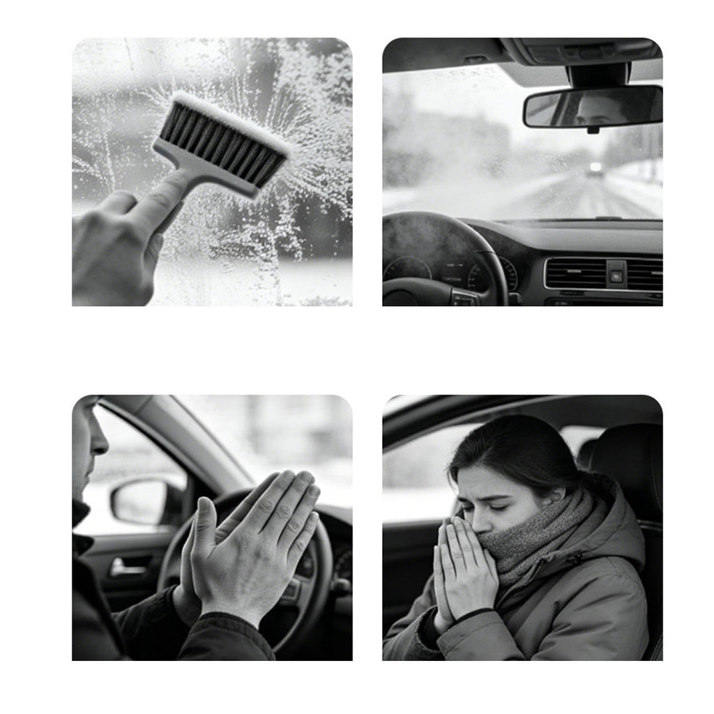 12V Portable Car Heater & Defogger Fan – 120W with Stand & Suction Cup
