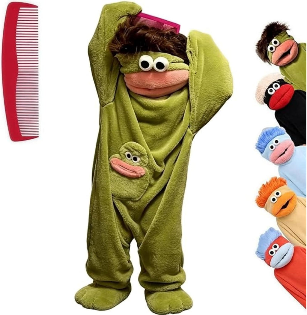 Adults Big Mouth Monster Onesie Pajamas Couples Matching Outfits | Goofy Monster One Piece Pajamas Couple Ugly Frog Onesie Outfits Clothing for Women Funny Cosplay Party Pjs