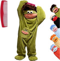Adults Big Mouth Monster Onesie Pajamas Couples Matching Outfits | Goofy Monster One Piece Pajamas Couple Ugly Frog Onesie Outfits Clothing for Women Funny Cosplay Party Pjs