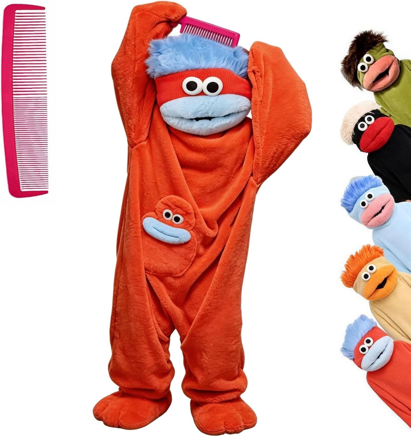 Adults Big Mouth Monster Onesie Pajamas Couples Matching Outfits | Goofy Monster One Piece Pajamas Couple Ugly Frog Onesie Outfits Clothing for Women Funny Cosplay Party Pjs