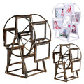 Personalized Rotatable Windmill Ferris Wheel Picture Frames, Vintage Photo Frame with 6 Photo, Desk Table Top Photo Frames for Home Décor  Birthday Gifts