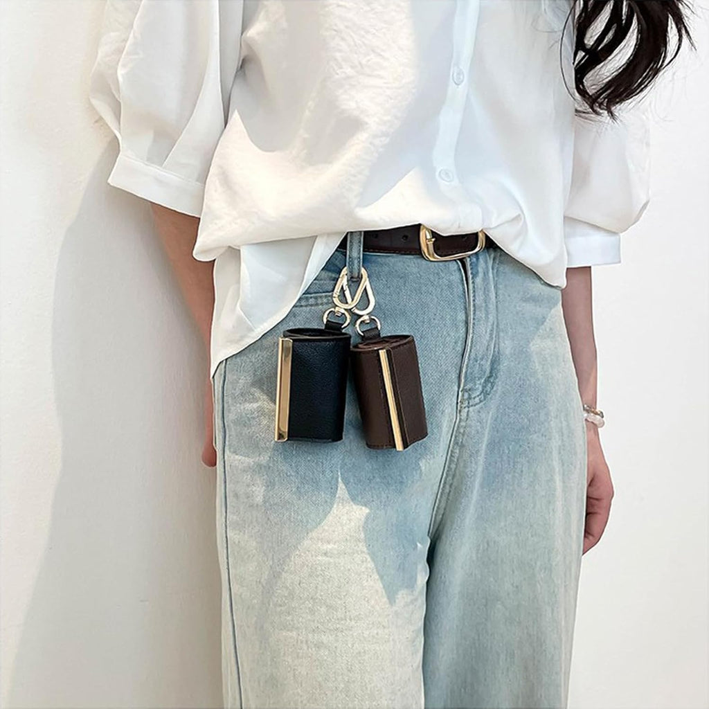 Keychain Tote Bag,Large Capacity Lightweight Foldable Waterproof Key Chain Shopping Bag with Key Ring,Mini Bag for Daily Use