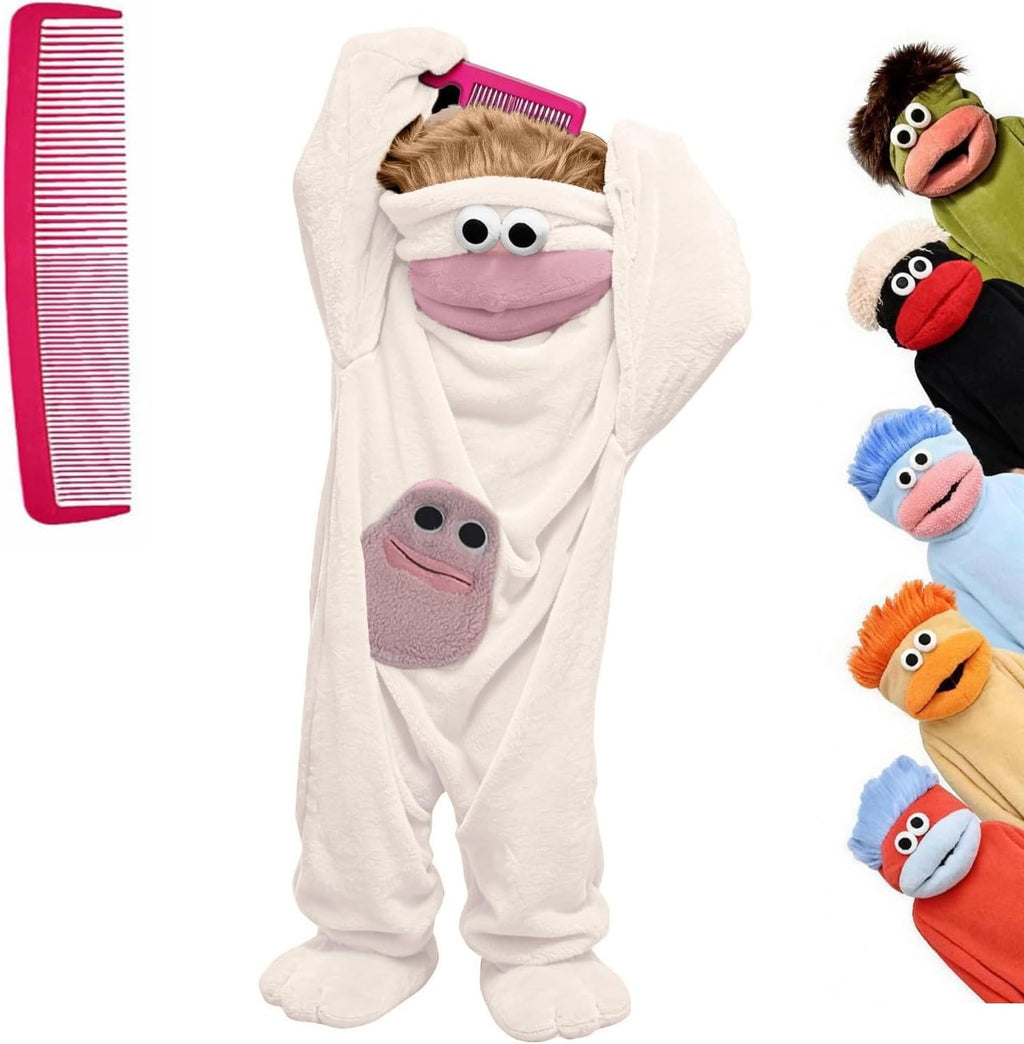 Adults Big Mouth Monster Onesie Pajamas Couples Matching Outfits | Goofy Monster One Piece Pajamas Couple Ugly Frog Onesie Outfits Clothing for Women Funny Cosplay Party Pjs