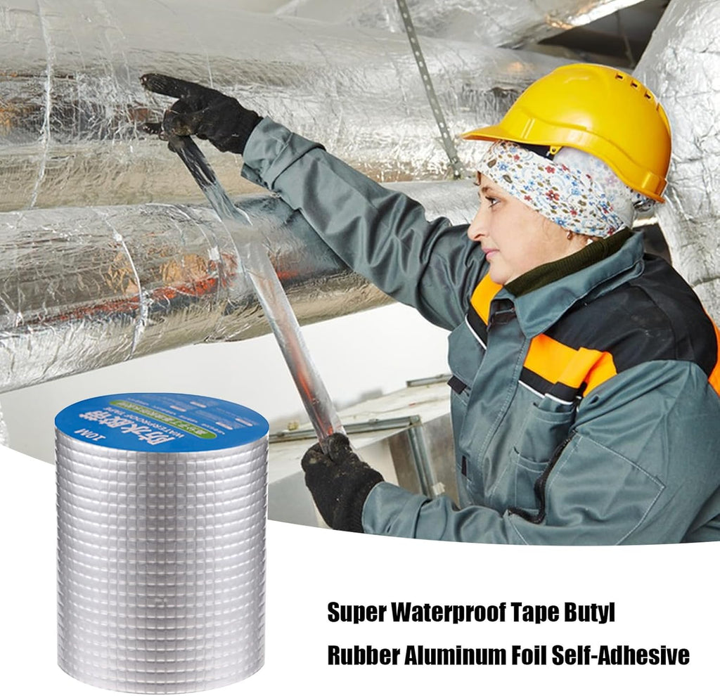 hydraulic tape for leaks, waterproof tape, strong bond waterproof tape, self-adhesive aluminum foil roof sealer, flexible tape heavy duty