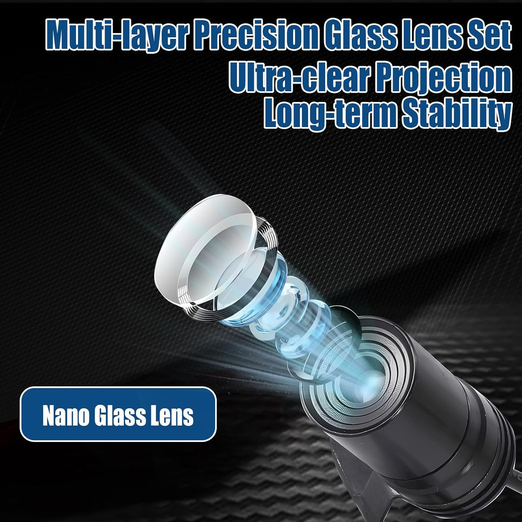 2-Pack Motorcycle Angel Wing Projector Lights – Adjustable LED Ground Lights, 8–36V
