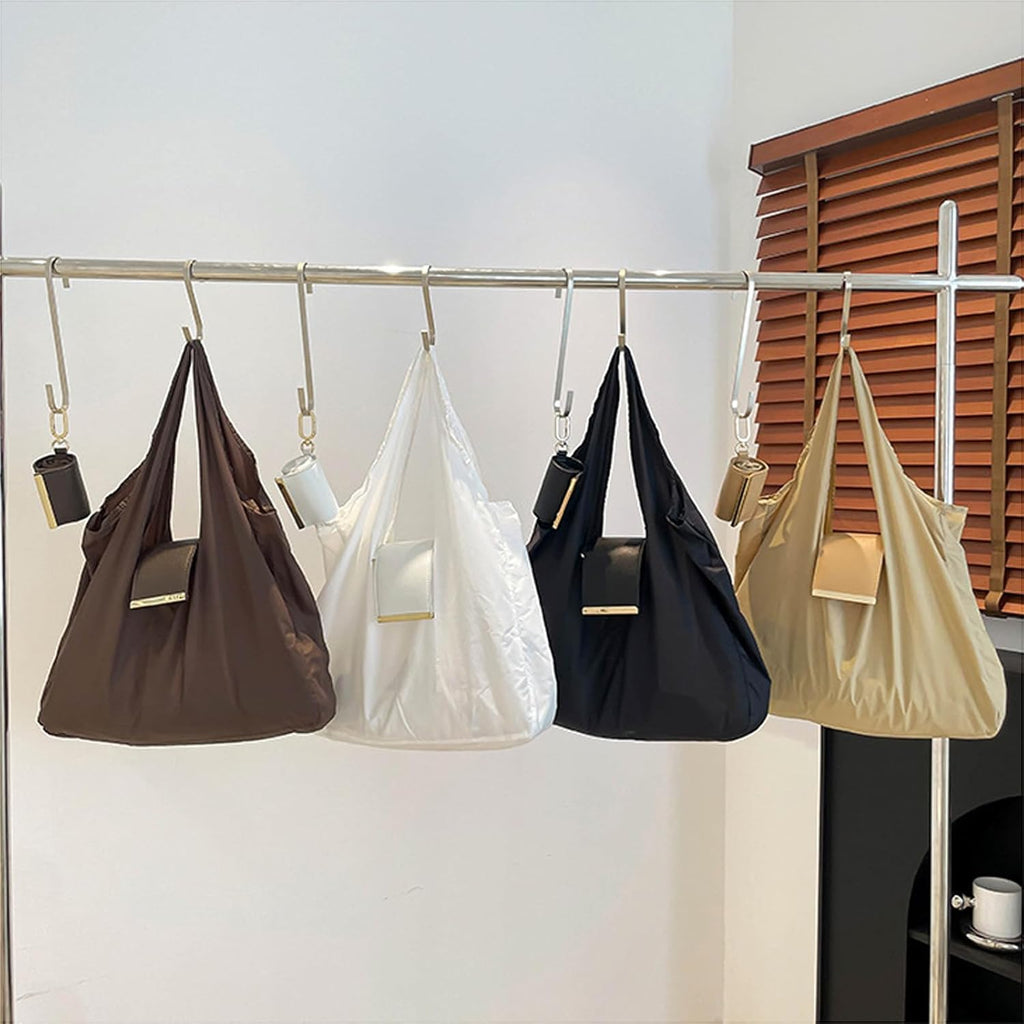 Keychain Tote Bag,Large Capacity Lightweight Foldable Waterproof Key Chain Shopping Bag with Key Ring,Mini Bag for Daily Use