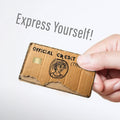 10 Pack Funny Credit Card Skins, Weird Cardboard “Trust Me” Design, Novelty Debit & Credit Card Sticker Covers