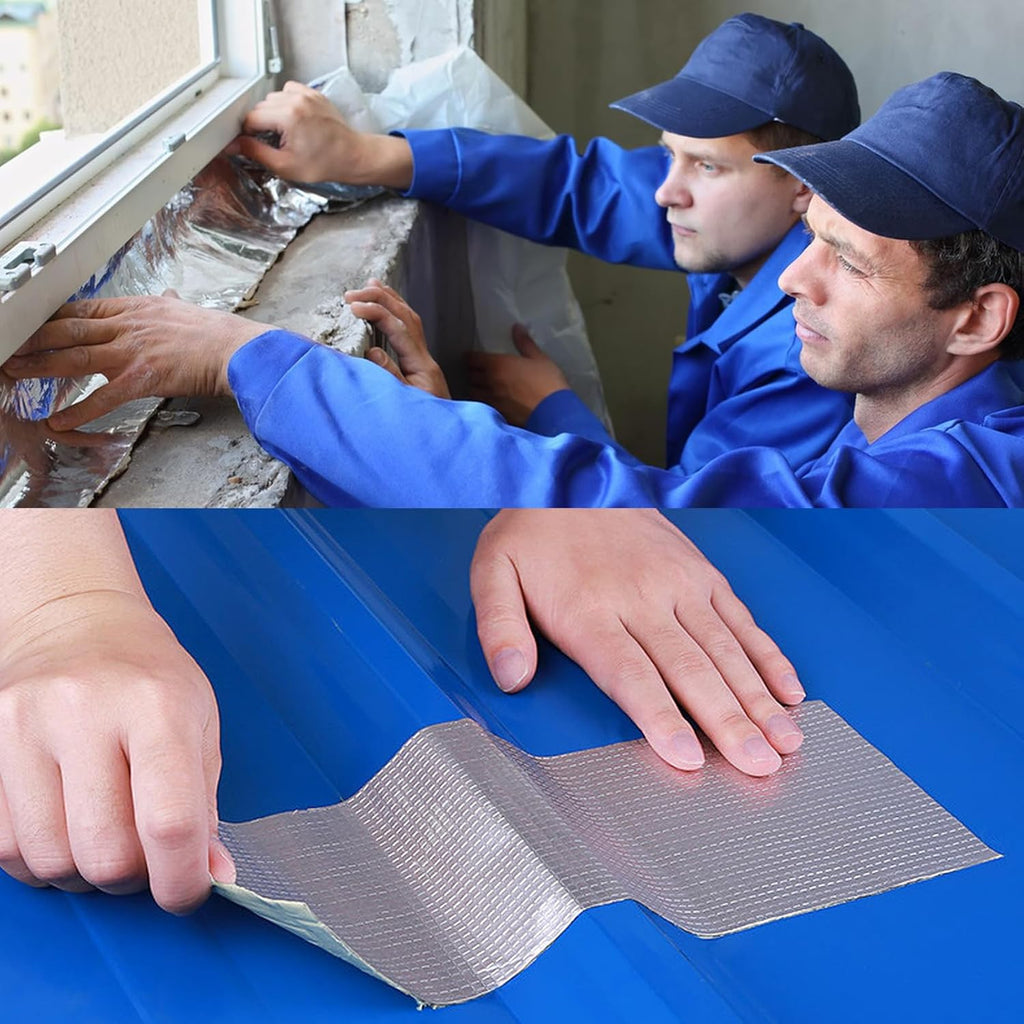 hydraulic tape for leaks, waterproof tape, strong bond waterproof tape, self-adhesive aluminum foil roof sealer, flexible tape heavy duty