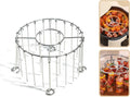 2026 New Air Fryer Grill Skewer Rack, Stainless Steel BBQ Kabob Set, 24 Vertical Meat Skewers with Round Hanging (1)