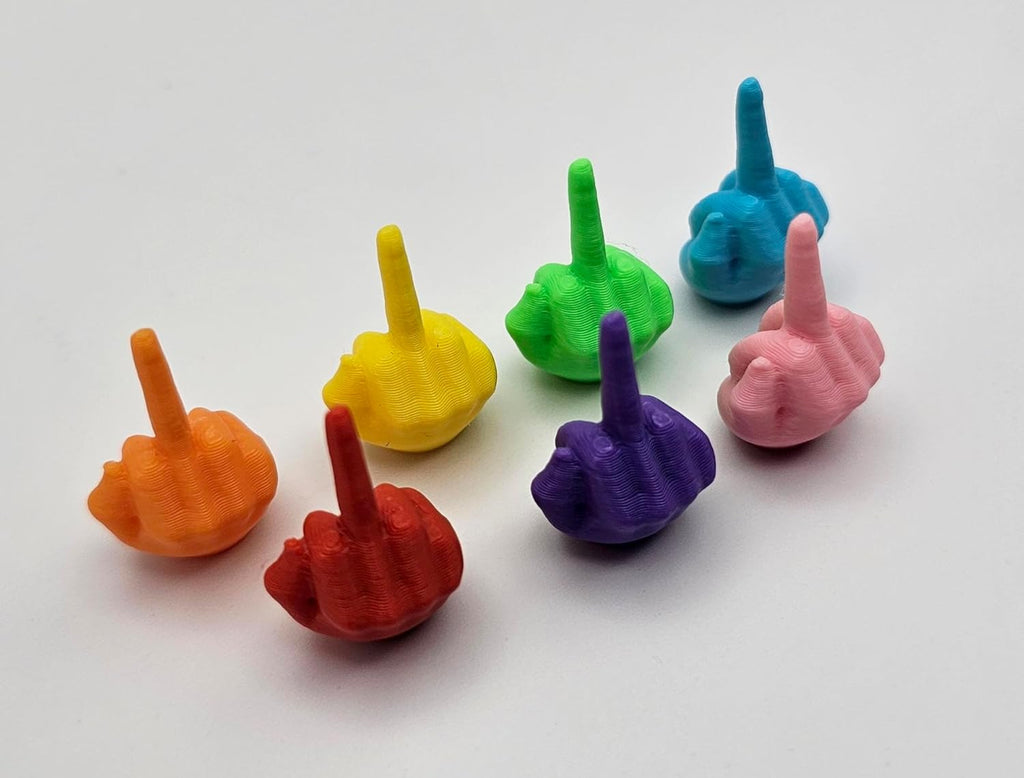 Bag of Hands | Middle Fingers in Bulk | Tiny Middle Fingers | Party Favors | Novelty Items | Flip The Bird in Bulk | F to Give | Jokes (Blue, 20 Pack)