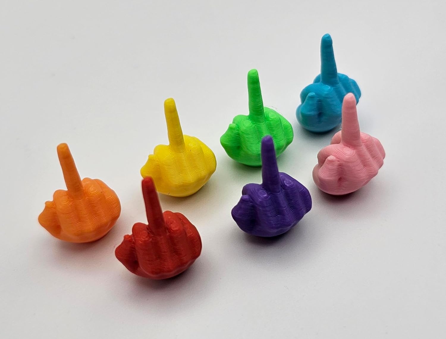 Bag of Hands | Middle Fingers in Bulk | Tiny Middle Fingers | Party Favors | Novelty Items | Flip The Bird in Bulk | F to Give | Jokes (Blue, 20 Pack)