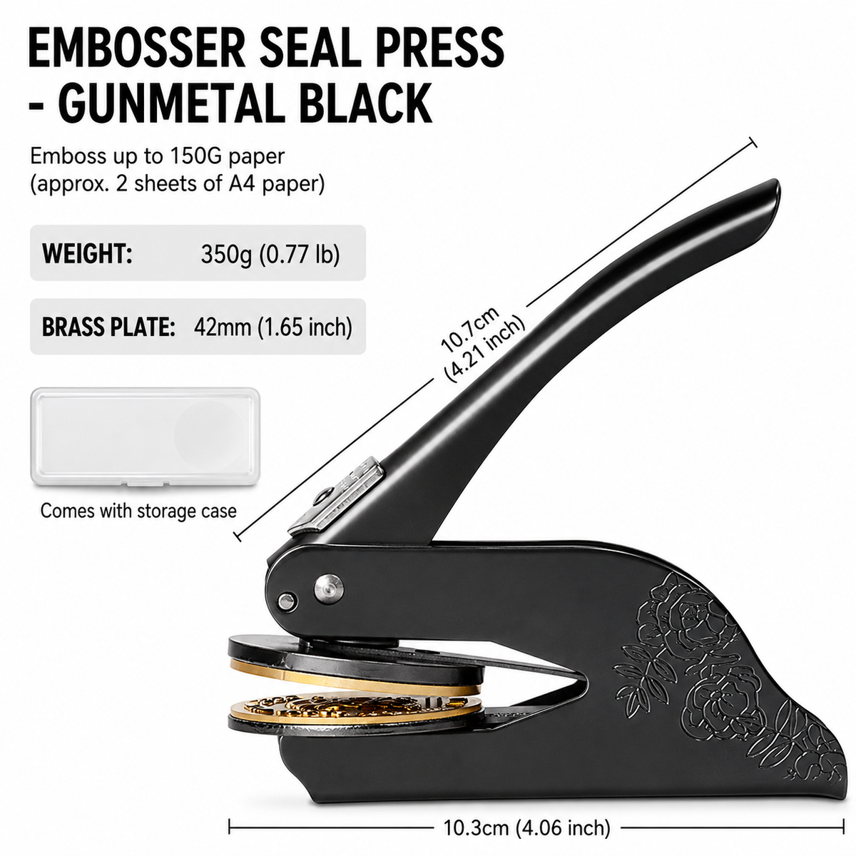 Personalized Library Book Embosser – Custom Name Stamp