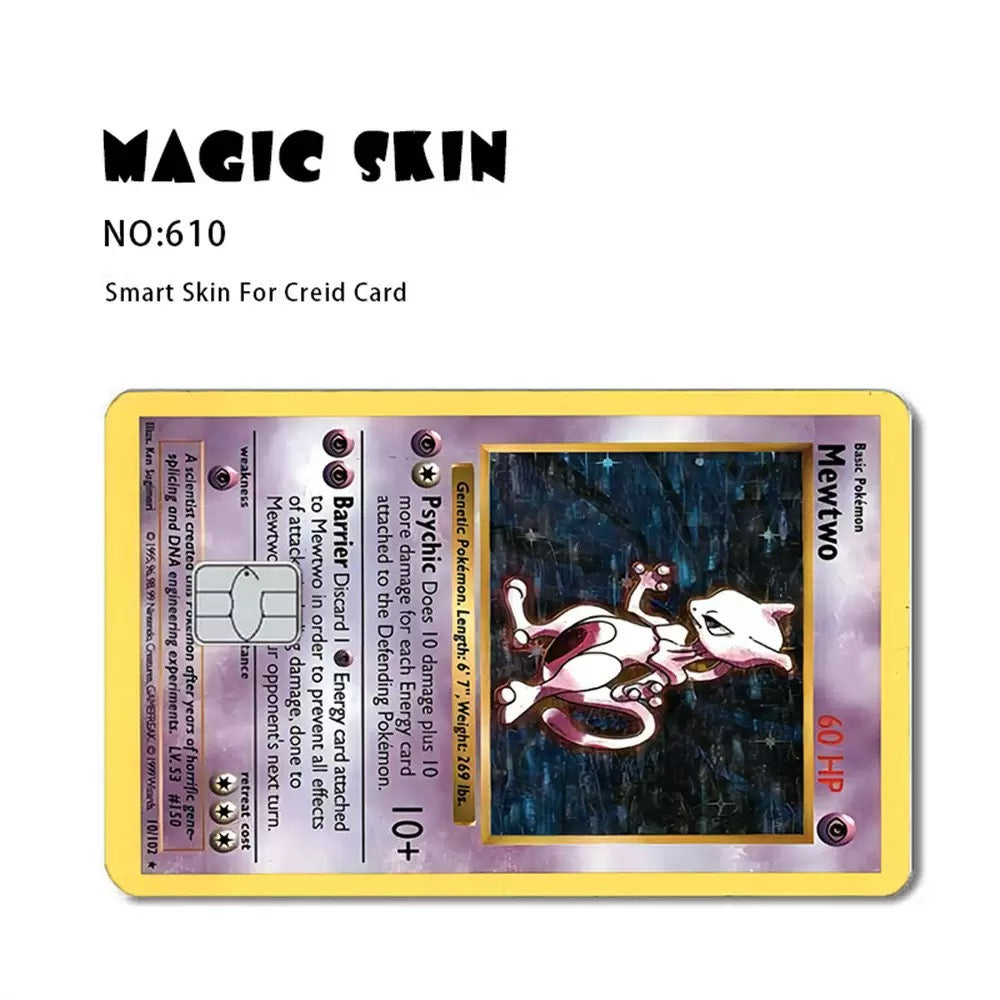 Fire Dragon Classic Card Skin Stickers – 1 Set (Front & Back), Decorative Credit & Debit Card Covers