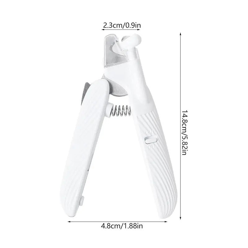 2 IN 1 Pet Nail Clipper, with LED Light for Pet with the light Nails,Precise Cat & Dog Nail Trimmer For Safe