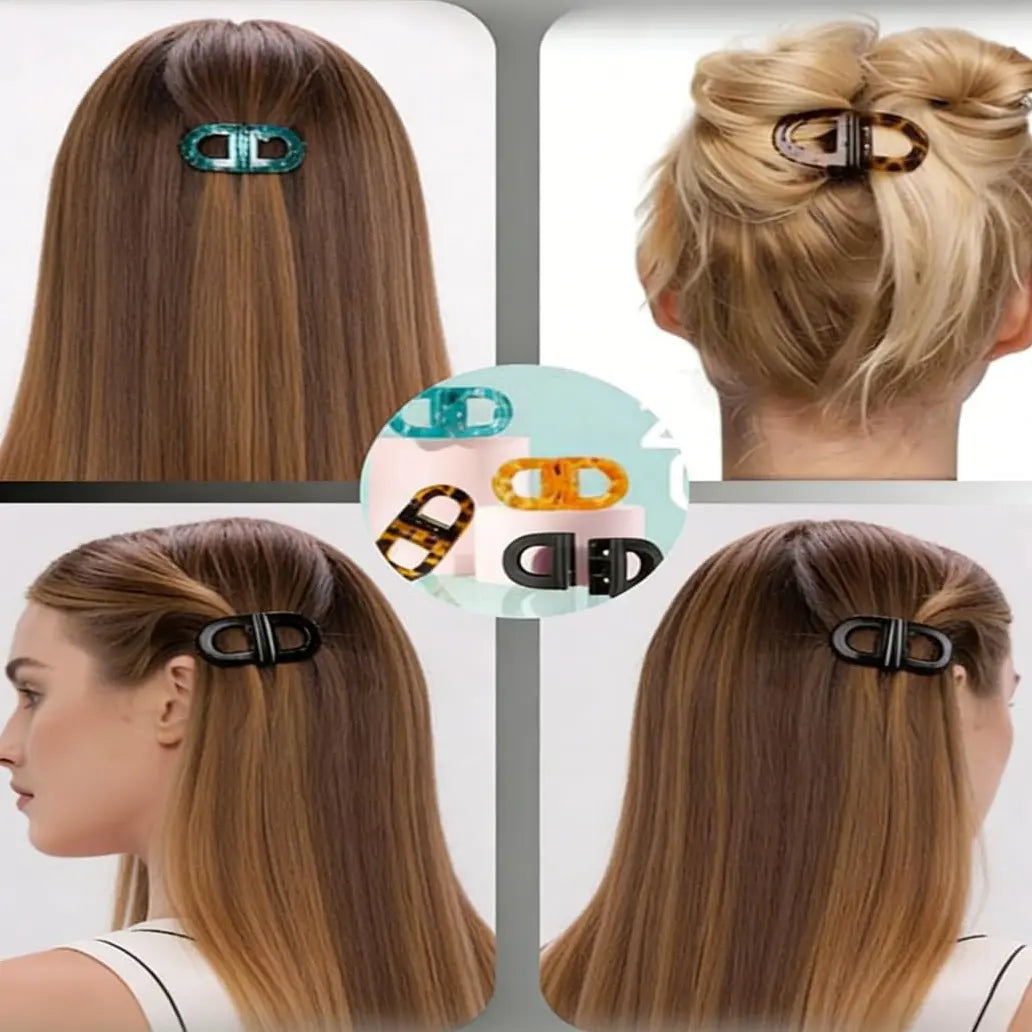 2D Flat, Women's Magnetic Hair Clips Suitable for - Strong Hold Non-Slip Magnetic Hair Claw Clips, No Marks Residue-Free, Flat Magnetic Clips Suitable for Home, Travel,, - Easy to Use Hairstyle for Women