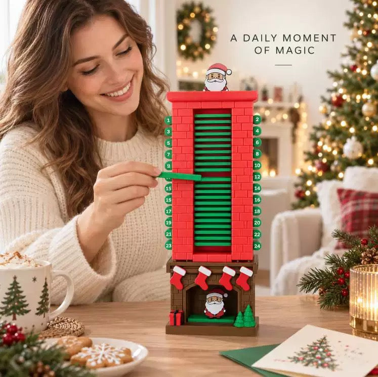 Santa Chimney Advent Calendar – 24-Day Christmas Countdown