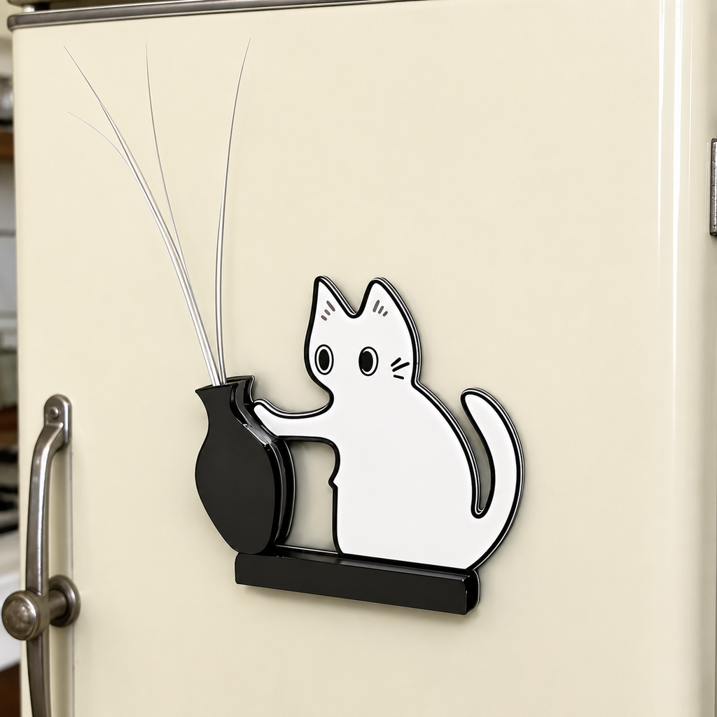 Cat Whiskers Memorial Magnet, Pet Memorial Keepsake for Cat Lovers