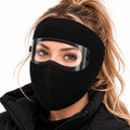Winter Face Mask with Detachable Goggles, Windproof Thermal Fleece Lined Full Face Cover for Men and Women, Breathable Cold Weather Protection for Outdoor Cycling Motorcycle Riding Skiing Snowboard rider Windproof face covers & mask headwear sport