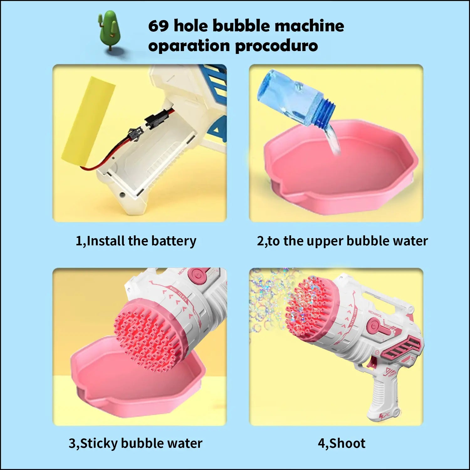 Bubble Machine Kids Toys, Bubble Machine with Colorful Lights and Thousands Bubbles, Outdoor Toy Birthday Party Favors Gifts for Boys Girls Age 4-12 Years Old,Outdoor Toys, New Year Gifts, Birthday Gifts.