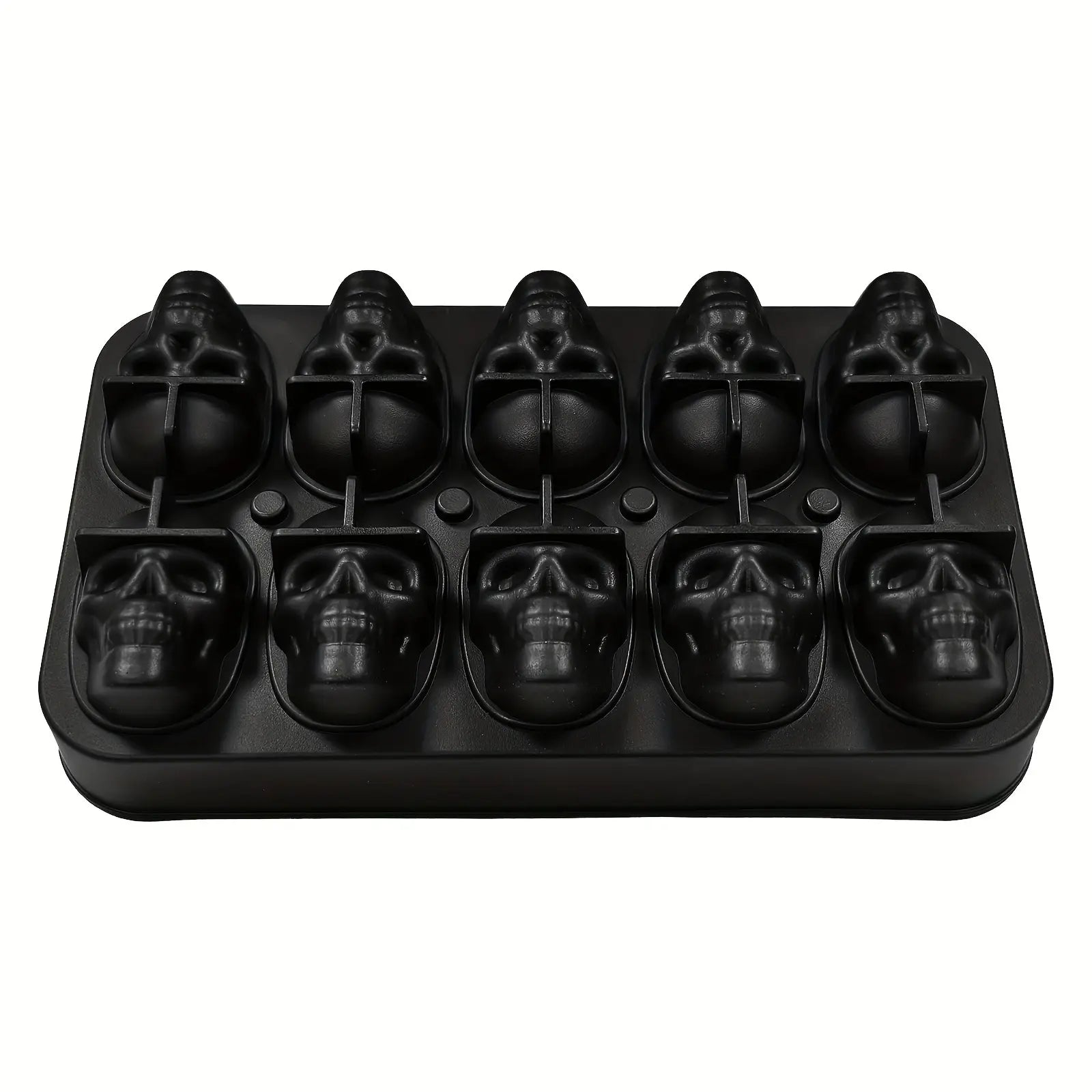 3D Skull Silicone Ice Cube Mold (6-Cavity/BPA-Free)