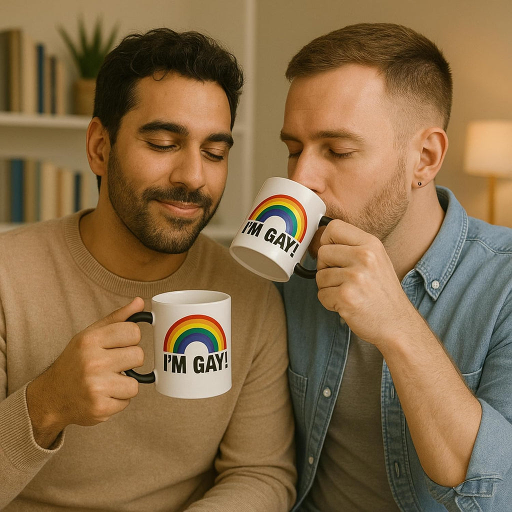 I'm Gay Mug, Funny Color Changing Coffee Mug, White Elephant Gag Gifts