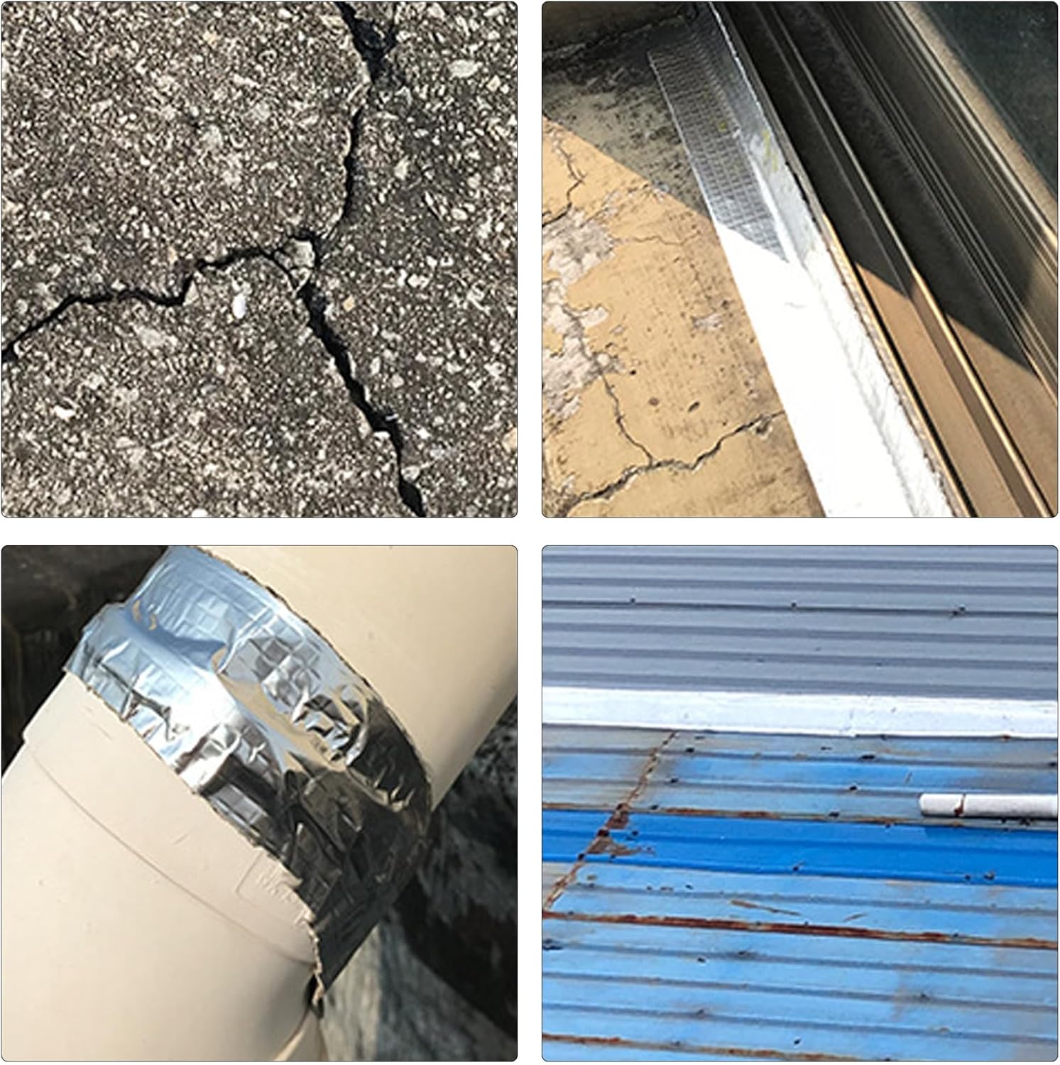 hydraulic tape for leaks, waterproof tape, strong bond waterproof tape, self-adhesive aluminum foil roof sealer, flexible tape heavy duty