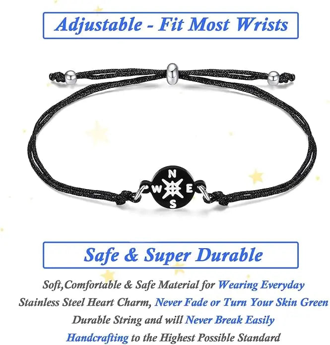 SAM & LORI Graduation Gift Bracelet | Class of 2026 Adjustable Cuff for Her & Him
