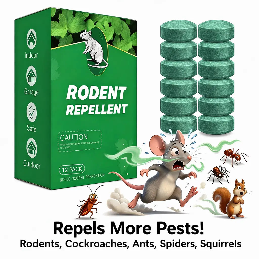 12-Pack Peppermint Oil Mouse Repellent | Natural Pest Deterrent for Rats & Ants