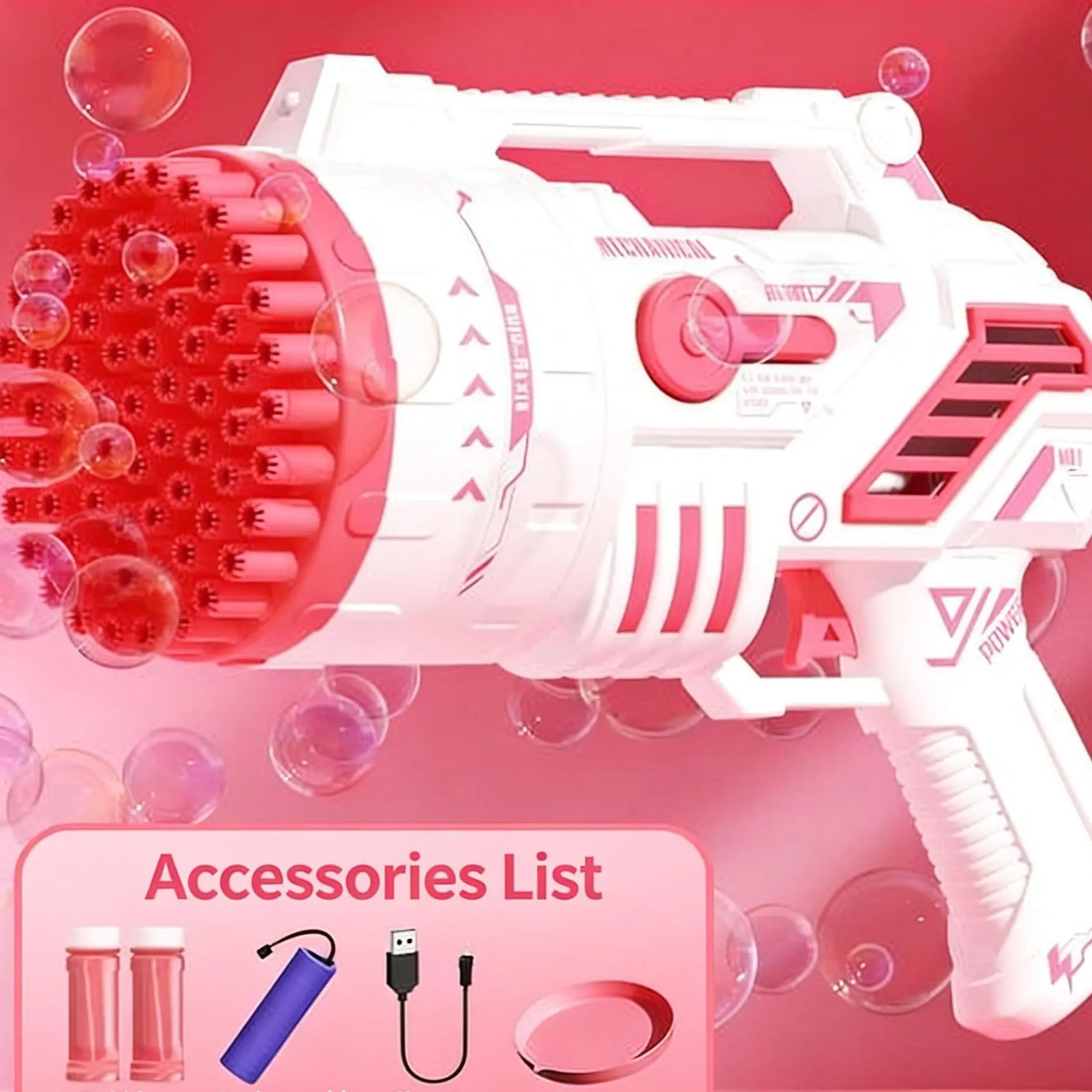 Kids' Bubble Machine, Festive & Party Supplies with Colorful Lights & Thousands of Bubbles