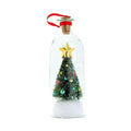 Recordable Christmas Message in a Bottle – Glass Holiday Keepsake with Mini Tree, Rose or Snowman