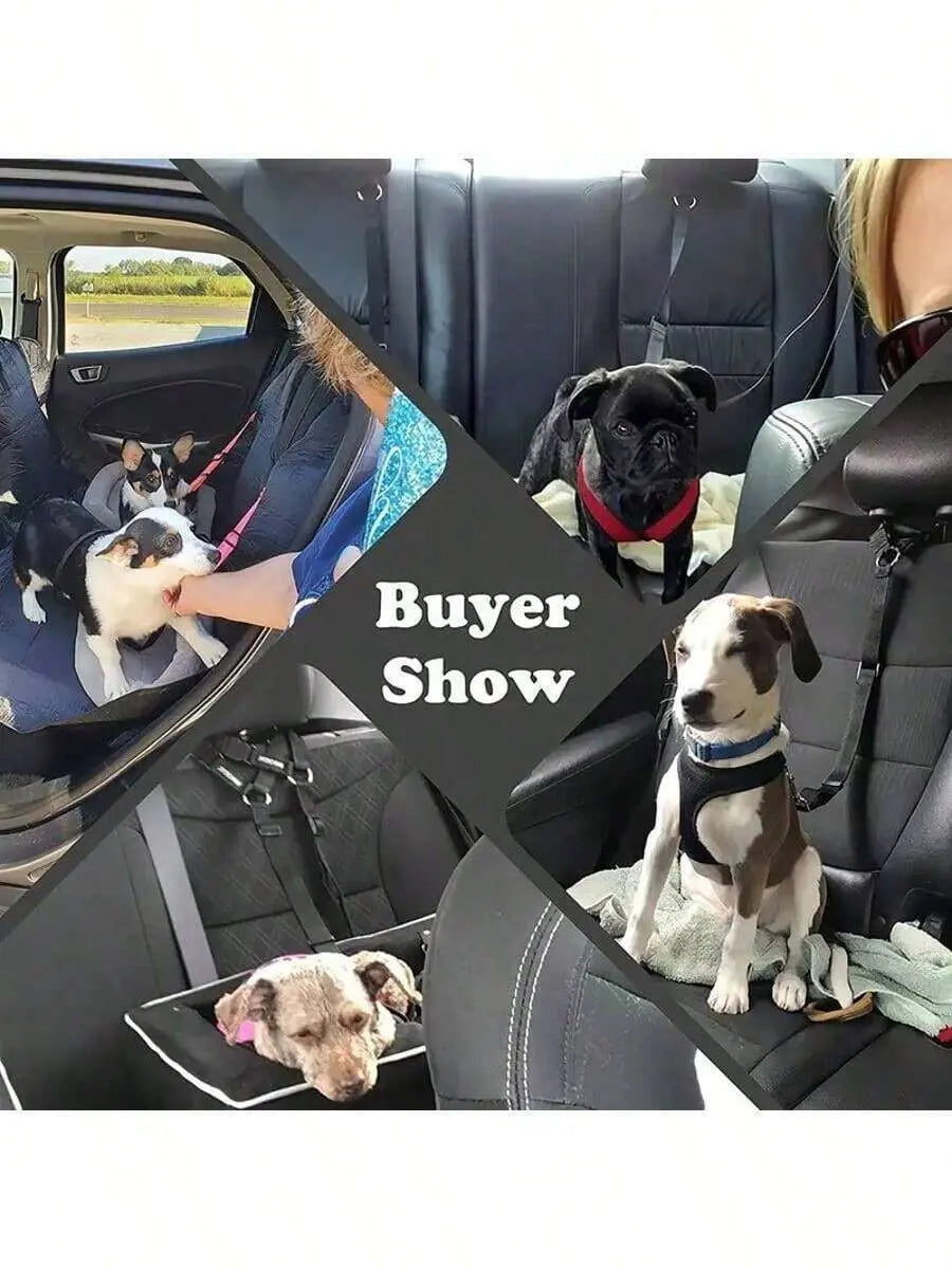 2 Packs Adjustable Dog Car Seatbelt Harness, Pet Safety Seat Belt for Dogs and Puppy