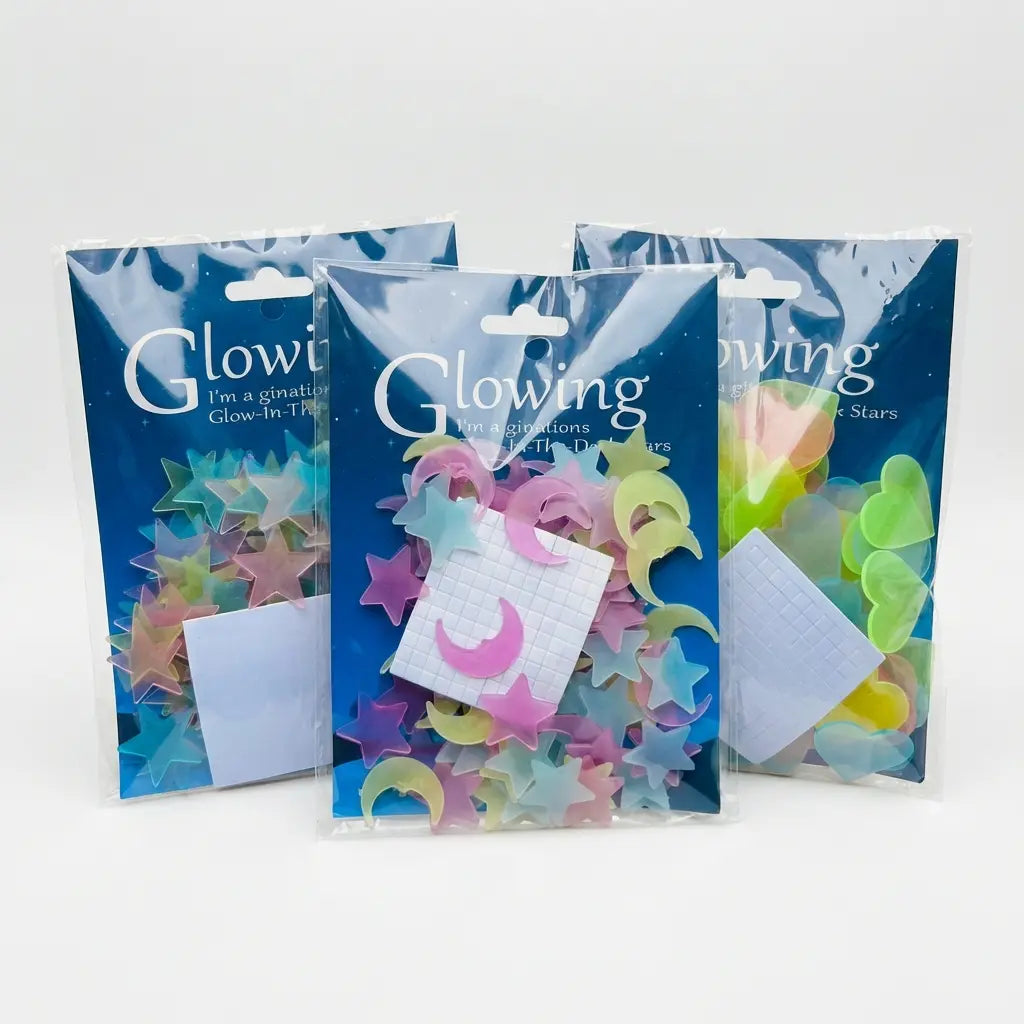 100-300pcs Glow in the Dark Stars - Luminous Ceiling & Wall Stickers for Kids Room