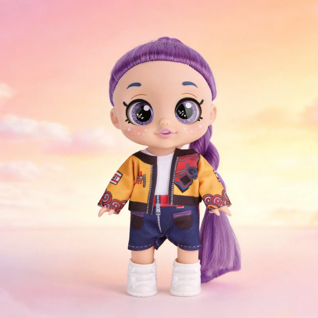 Kpop Anime Action Figure Dolls, Rumi Mira Zoey Idol Group Toys, 5D Shiny Eyes, Musical Jointed, Fan Collection & Kids Gift, 7/10/13 Inch