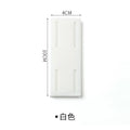 10 Counts Adhesive Punch-Free Socket Holder, Self Adhesive Desktop Socket Fixer, Power Strip Holder Wall Mount with Cable Organizer Clips, Suitable for WiFi Routers, Remote Controls