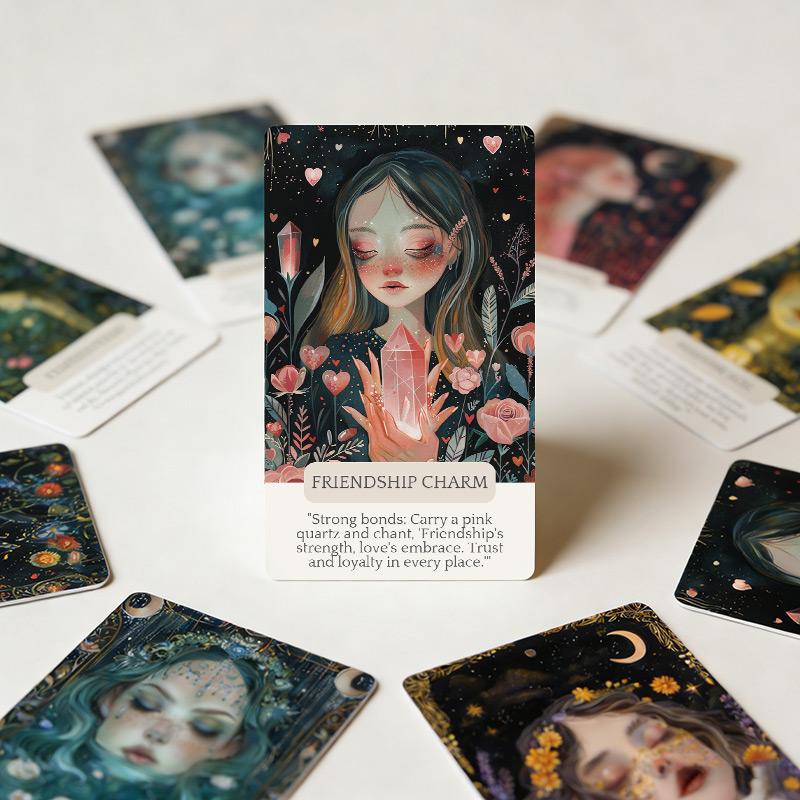 Prophecy Witch Oracle Deck (38 Cards) - Easier Than Tarot for Beginners - Daily Intuition & Guidance Cards - Colorful Art Divination Tool for Self-Care