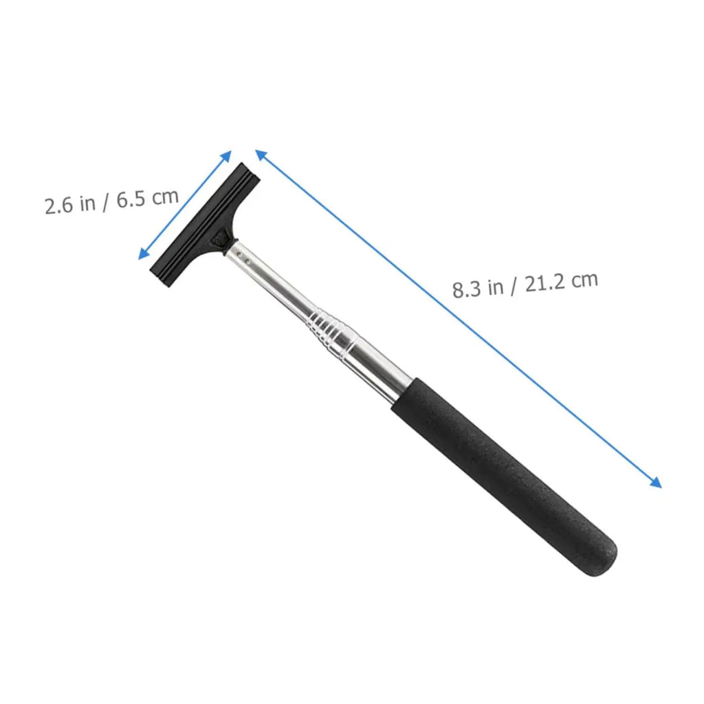 Car Rearview Mirror Wiper, Retractable Car Side Mirror Squeegee with Long Handle