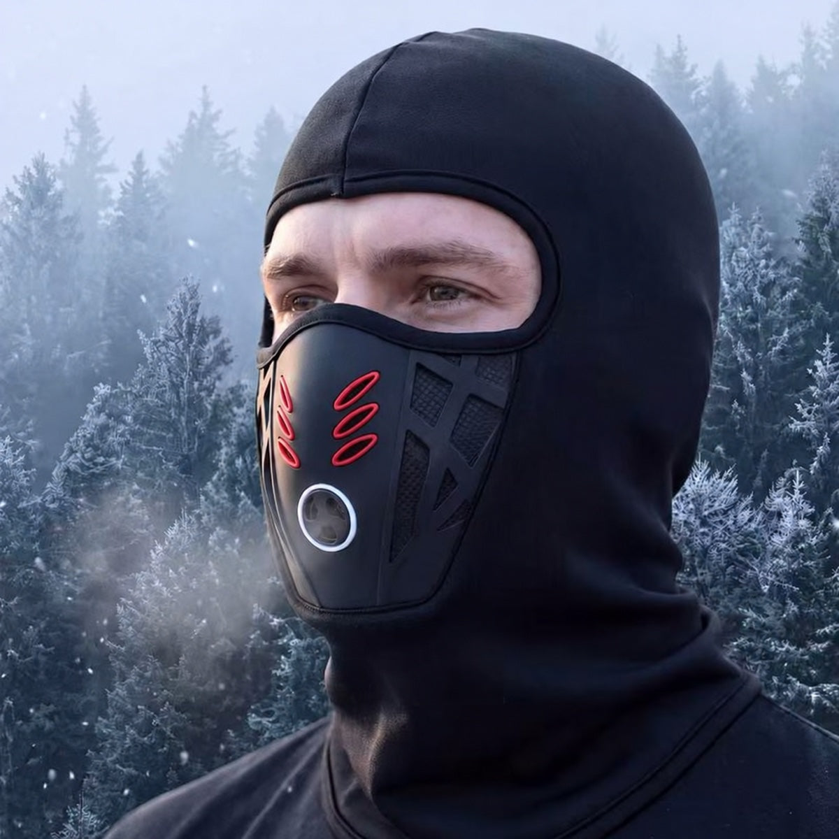 Unisex Fleece Balaclava with Vented Face Cover – Windproof Winter Ski & Motorcycle Mask