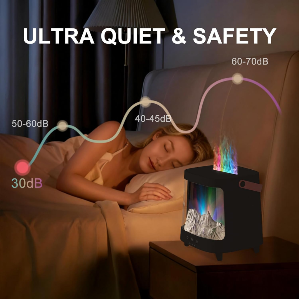 Humidifier – Northern Lights LED & Mountain Scenery