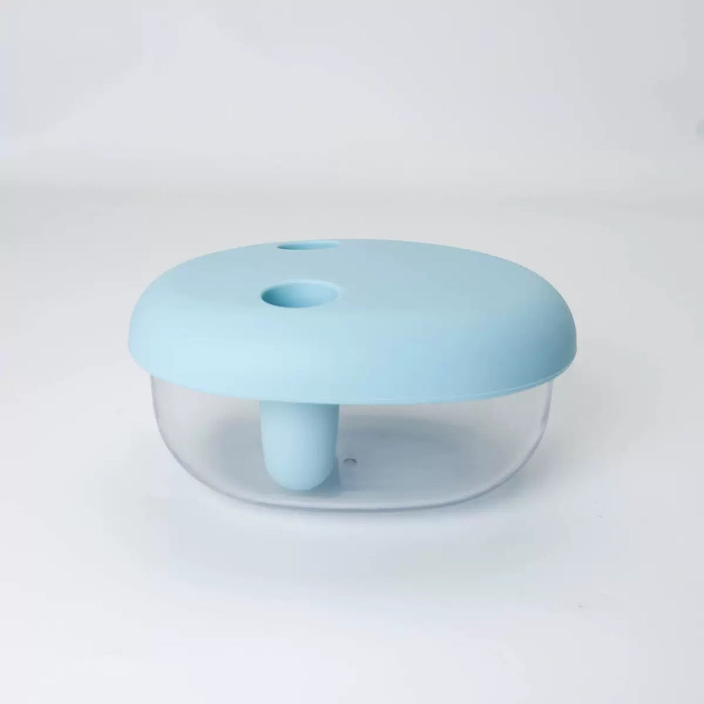 Mess-Free Snack Container with Silicone Lid, Reusable Stackable Food Storage Box for Chips, Nuts, Candy and Fruit