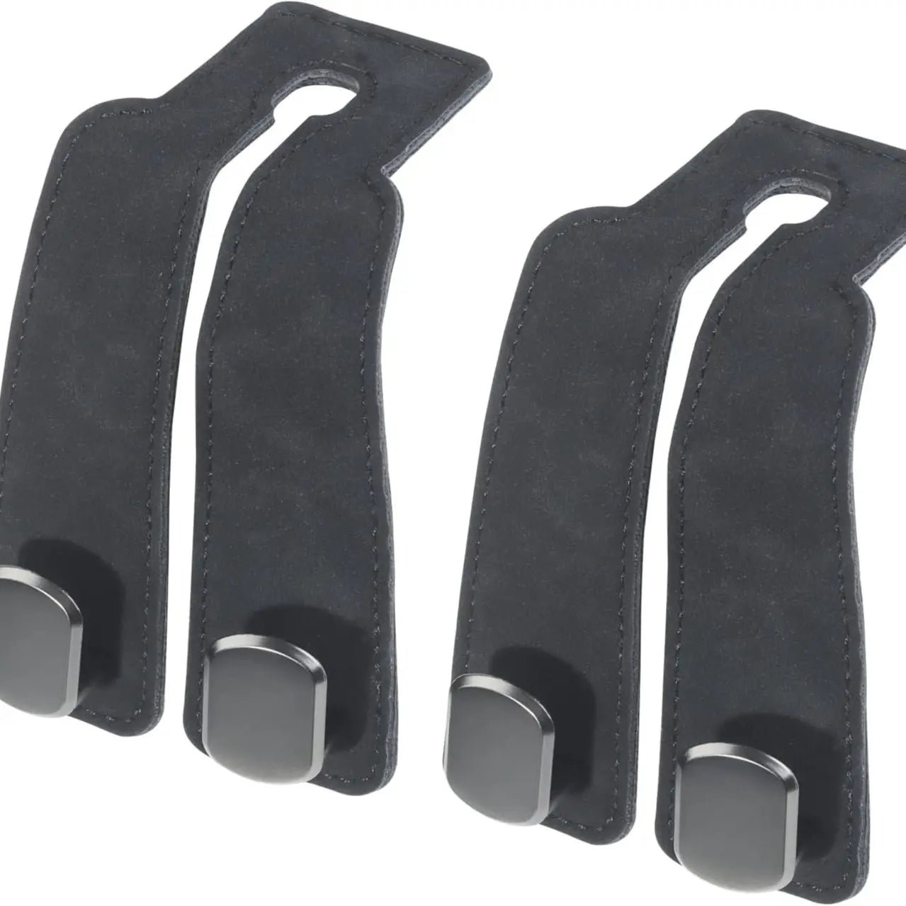 2-Pack Car Headrest Hooks, Heavy-Duty Car Seat Organizer Hooks for Purses, Handbags, Groceries & Backpacks