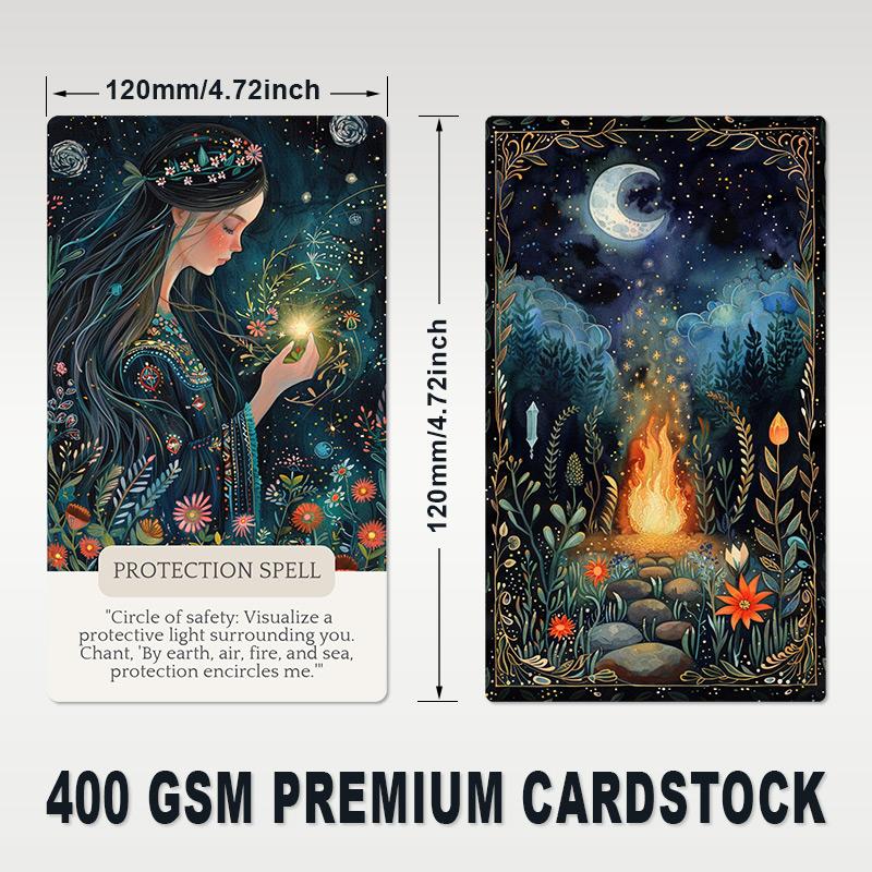 Prophecy Witch Oracle Deck (38 Cards) - Easier Than Tarot for Beginners - Daily Intuition & Guidance Cards - Colorful Art Divination Tool for Self-Care