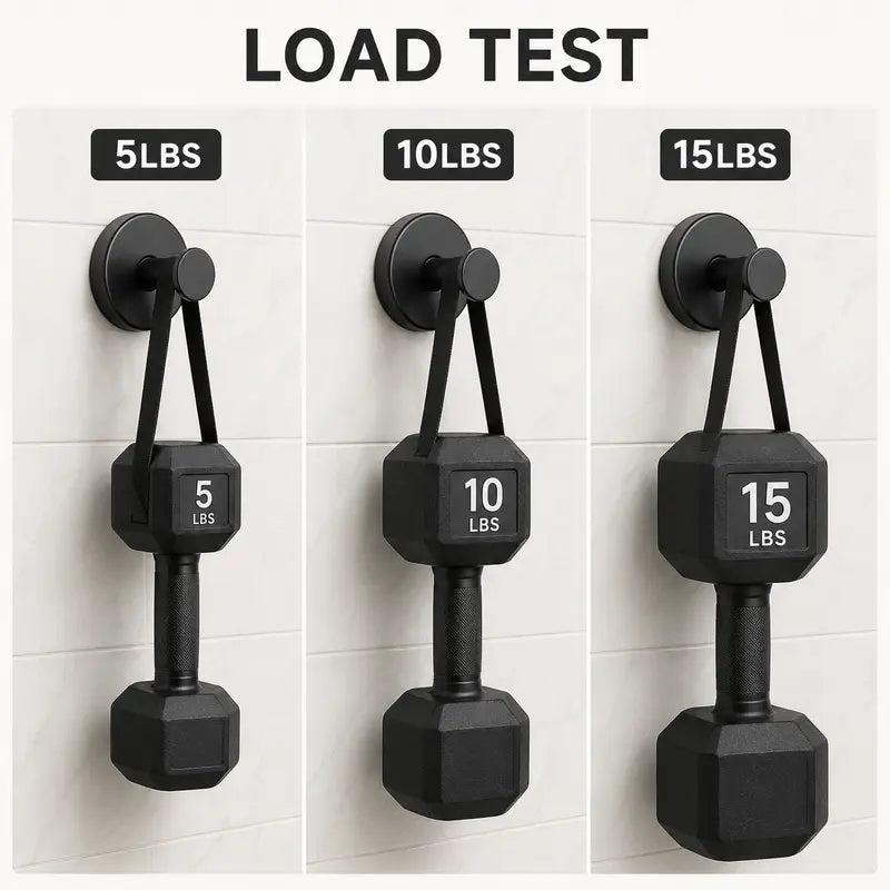 Heavy-Duty Adhesive Wall Hooks, 15 lb Capacity Waterproof No-Drill Hooks for Bathroom, Kitchen & Home Storage, 4 or 8 Pack