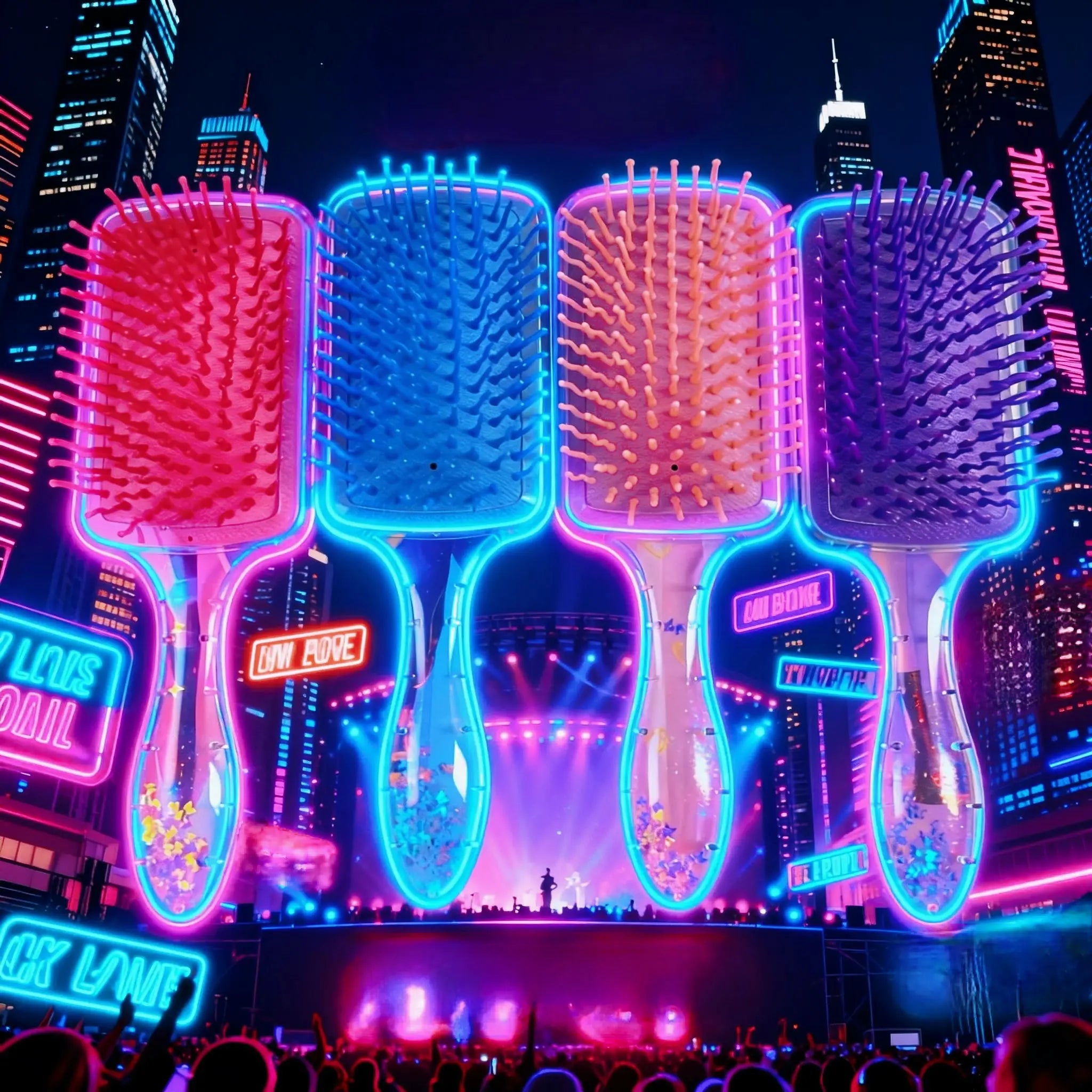 K-Pop Demon Hunters Quicksand Cushion Hairbrush