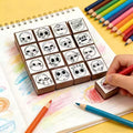 16-Piece Book Annotation Stamp Set, Mini Reading Reaction Stamps for Book Lovers, Journals and Planners